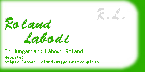 roland labodi business card